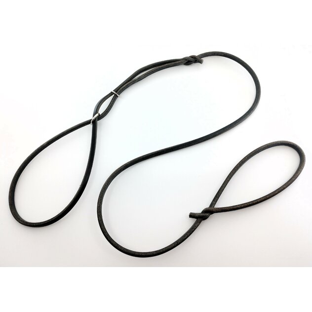 predvádzacie vodítko čierne koža 6mm 00-